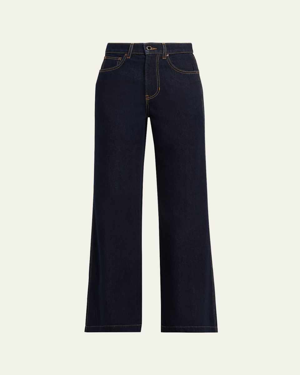 Kasey Mid-Rise Wide-Leg Jeans